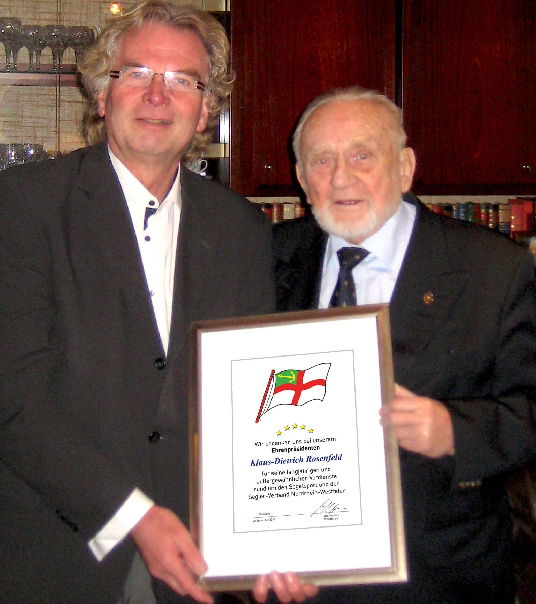 Hans Rosenfeld feierte seinen 90. Geburtstag.