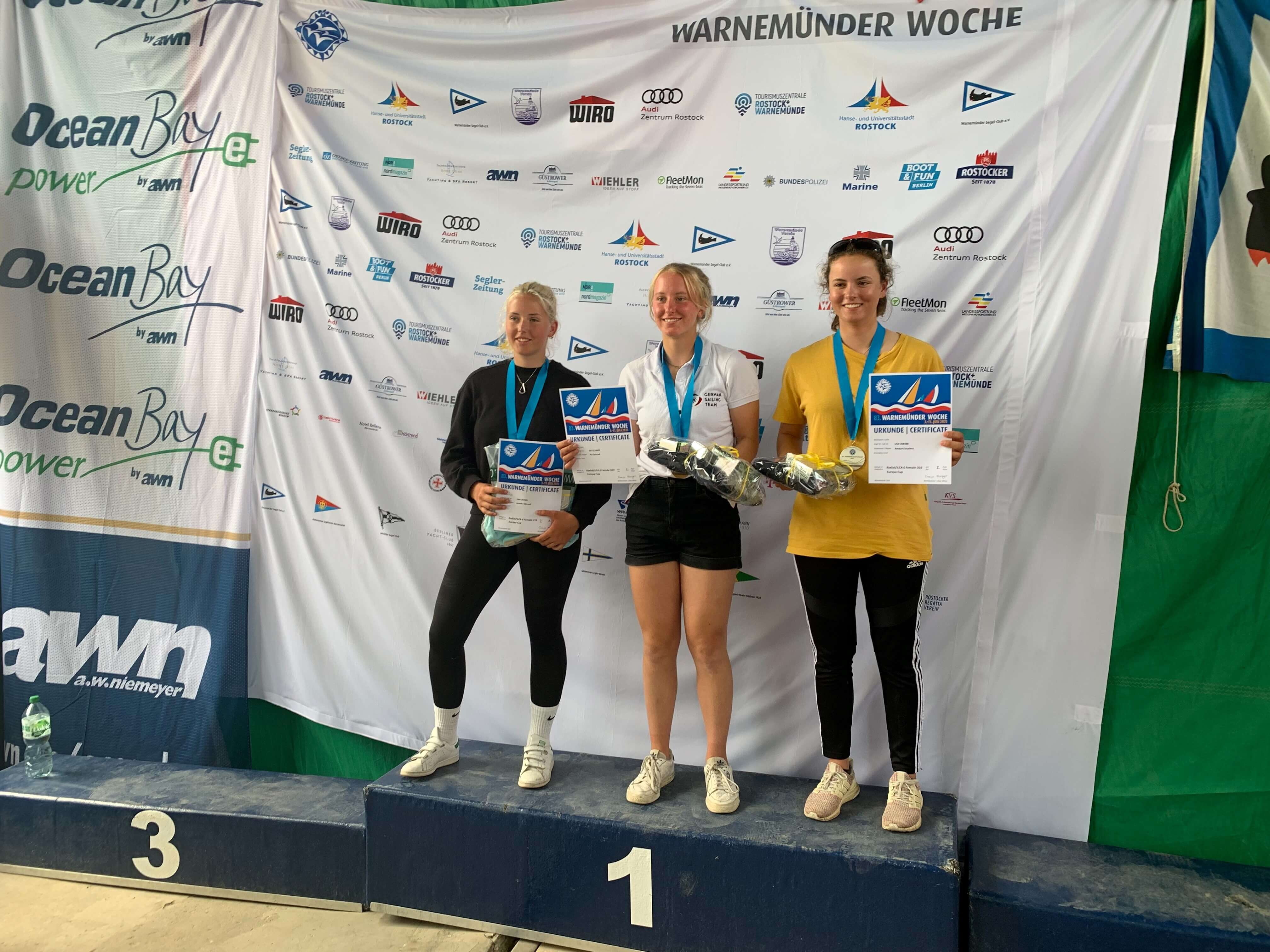 SVNRW Laser: Pia Conradi gewinn die U19-Wertung in der Laser-Klasse.