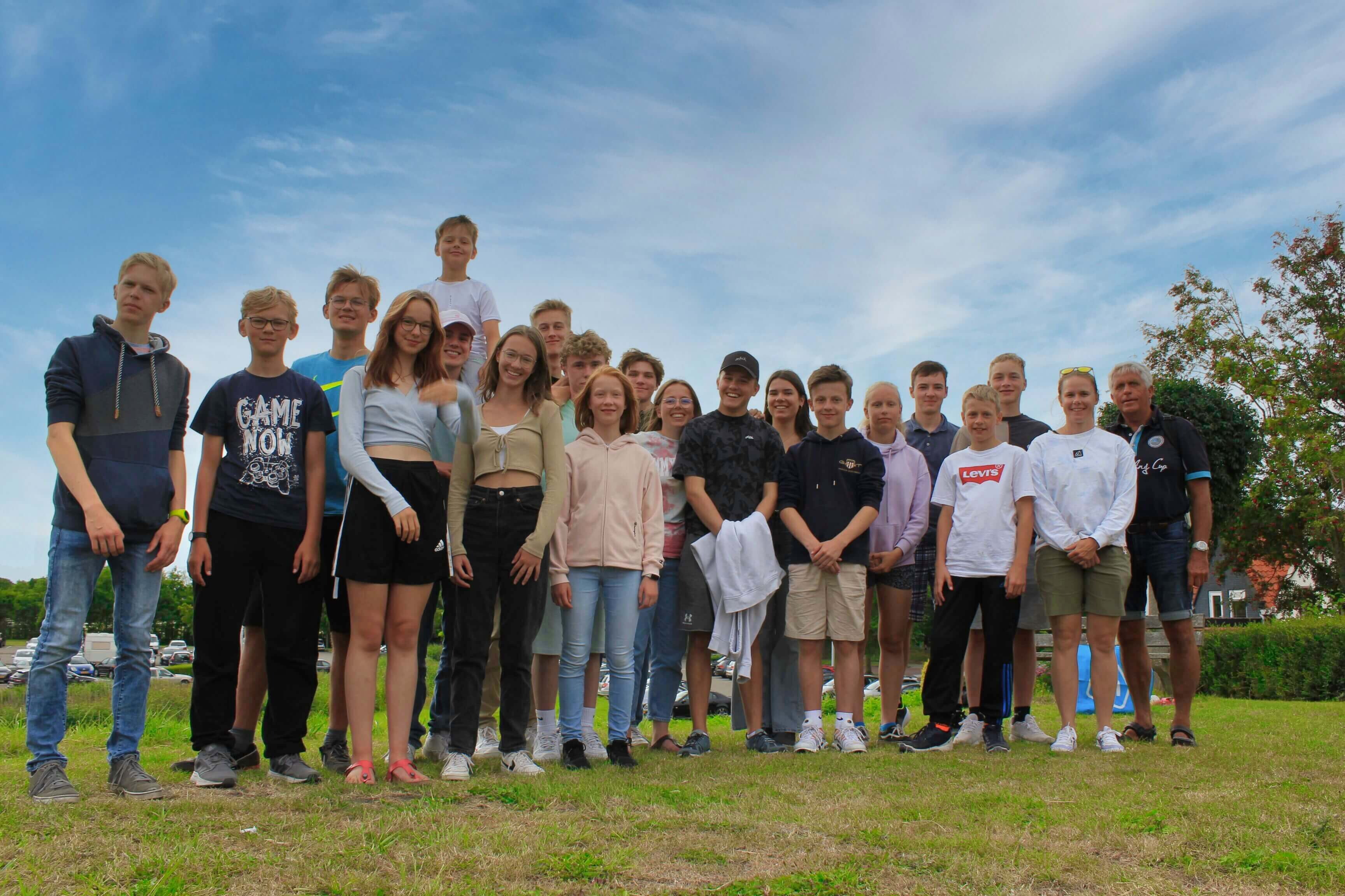 Gruppenbild der Jugendsegler in Grevelingen.