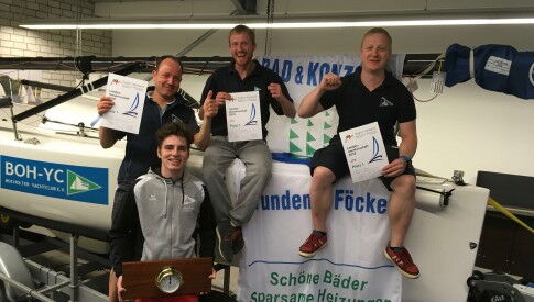 Die siegreiche Mannschaft des BOH-YC.