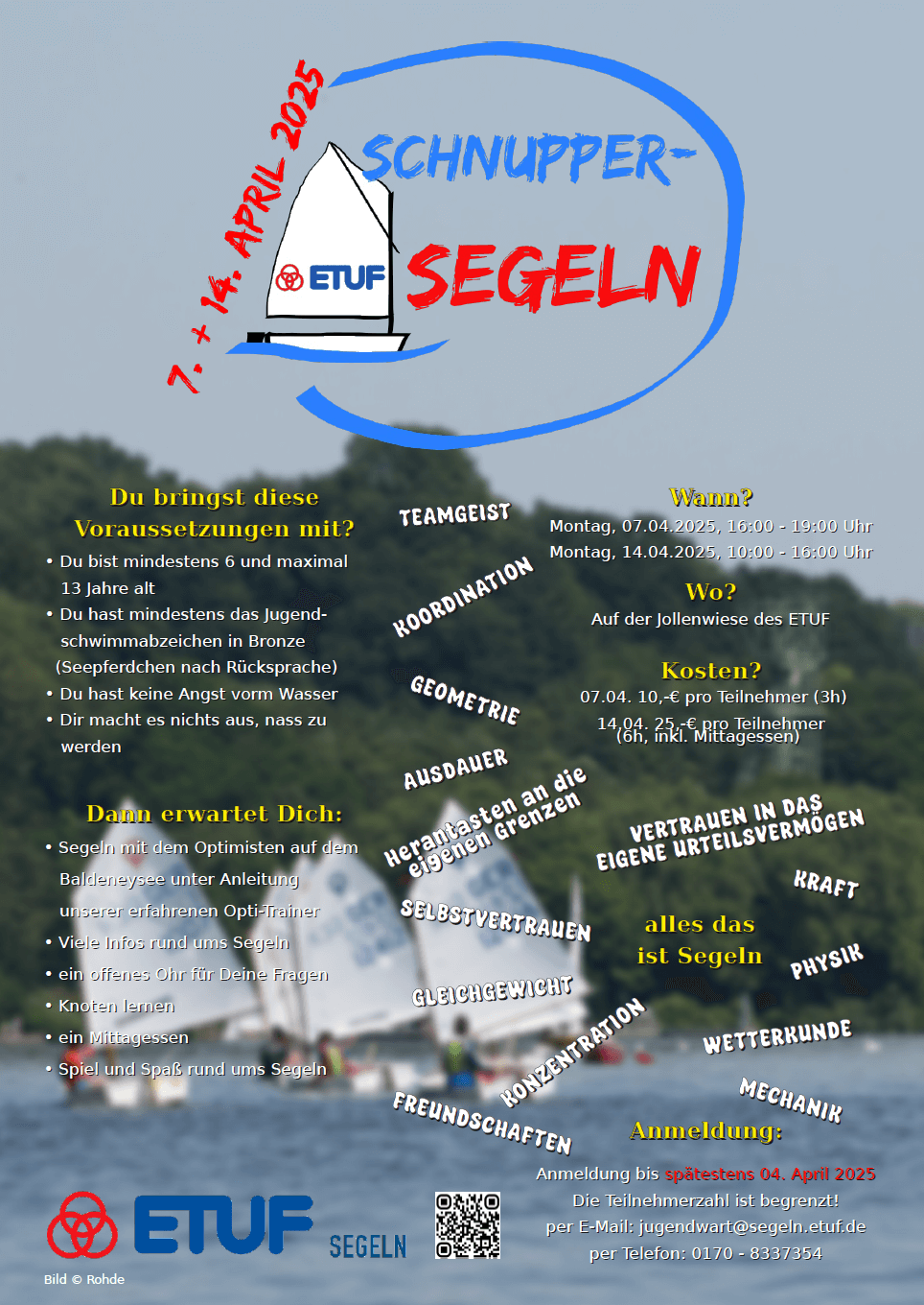 Schnuppersegeln am ETuF 2025